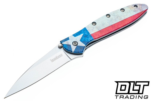 Kershaw Leek 1660LS Lone Star | Texas Flag Knife USA Made