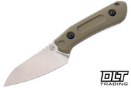 Schwarz Overland Sport - OD Green G-10 - Stonewash Blade - Black Kydex Sheath