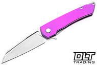 MachineWise Mojave - Lavender Fine Step Textured Titanium - Stonewash S90V Blade #766