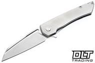 MachineWise Mojave - Smooth Raw Titanium - Stonewash S90V Blade #767
