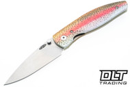 Three Rivers Manufacturing Atom MagnaCut - Linerlock - 3D Rainbow Trout G-10