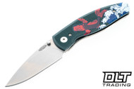 Three Rivers Manufacturing Neutron 2 MagnaCut - Framelock - Flat Koi Forest Green G-10