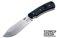 WTG Mt. Laguna - K110 Topo Finished Blade - Black G-10 - Red Liners - Black Kydex