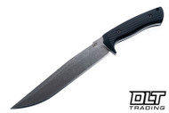 WTG Steadfast L - K329 Dark Washed Blade - Textured Black G-10 - Black Kydex