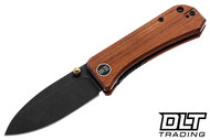 WE Knife Company Banter 2004K - Guibourtia Wood - Black Stonewashed S35VN Blade