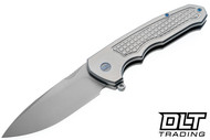 WE Knife Company Starlash Flipper WE23011C-2 - Gray Titanium - Stonewashed M390 Blade