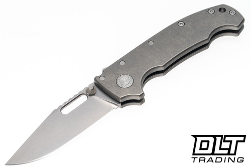 Demko AD20I Slim - Nitro-X7 Clip Point Blade - Smooth Titanium