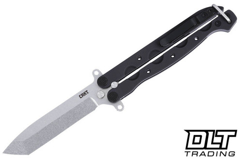 CRKT M16-02BALI - Black Aluminum - Stonewash MagnaCut Blade - DLT