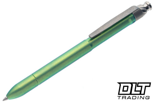 MachineWise ROTA Pen - Parker - Green Knurled Titanium - Twist Cap ...