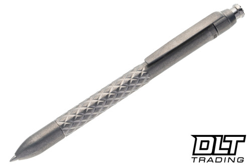 MachineWise ROTA Pen - Parker - Stonewash Knurled Titanium - Twist Cap ...