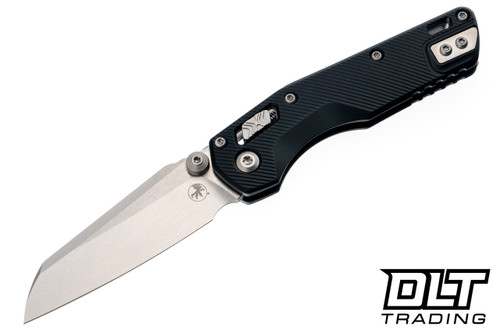 Microtech MSI Mini Ram-Lok - Black Fluted Handle - Stonewash Blade