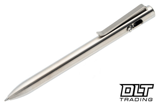 Tactile Turn Switch Pen - Short - Machined Titanium - DLT Trading