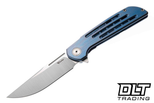 Reate Remedy - Satin Elmax Blade - Blue Satin Titanium - DLT Trading