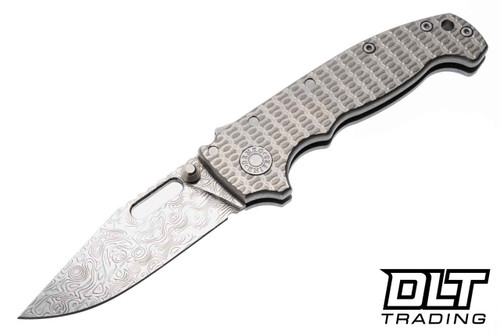 Demko AD20I Slim Damasteel - Yggdrasil Slotted Clip Point
