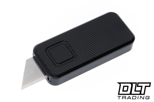 Rivery MFG Zero Utility Knife - File Pattern - Black Aluminum with
