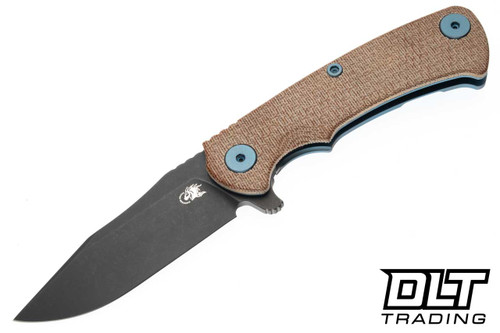 Hinderer Project X Clip Point MagnaCut - Bead Blasted Blue
