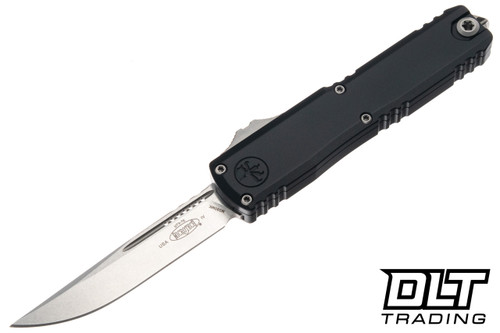 Microtech UTX-70 Gen IV - Black Handle - Stonewashed Blade - 11484