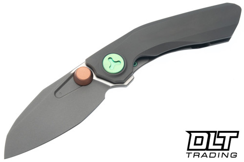 Reate Vulpex VK-FROK Elmax Dark Frosted Satin Blade - Dark Bead