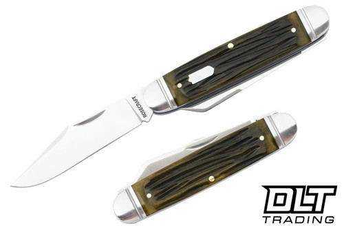 RoseCraft Blades Briarpatch Jack - Vintage Jigged Bone - Brushed