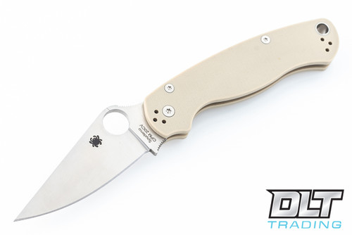 Spyderco C81GPTN2 Paramilitary 2 Tan G-10 - 20CV Blade