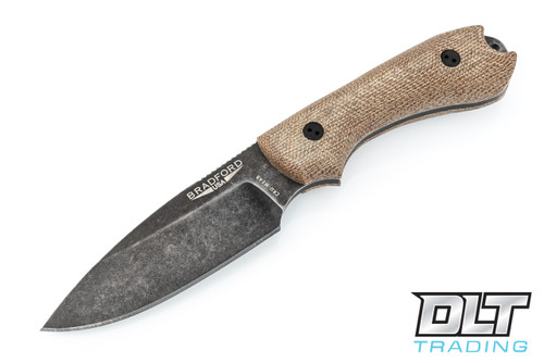 Bradford Guardian 3 Cru-Wear - 3D Natural Micarta - Saber Grind