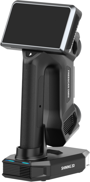 SHINING 3D FreeScan Omni standalone inspection-ready metrology 3D scanner on its Smart Dock
