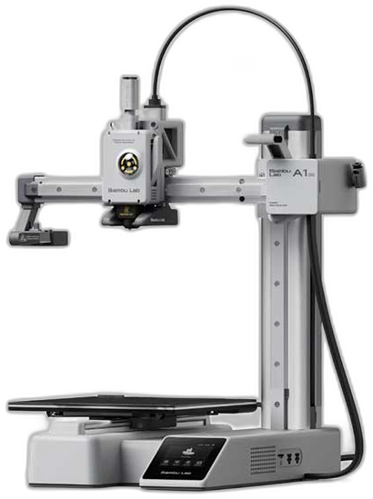 Bambu Lab A1 mini compact desktop 3D printer with touchscreen