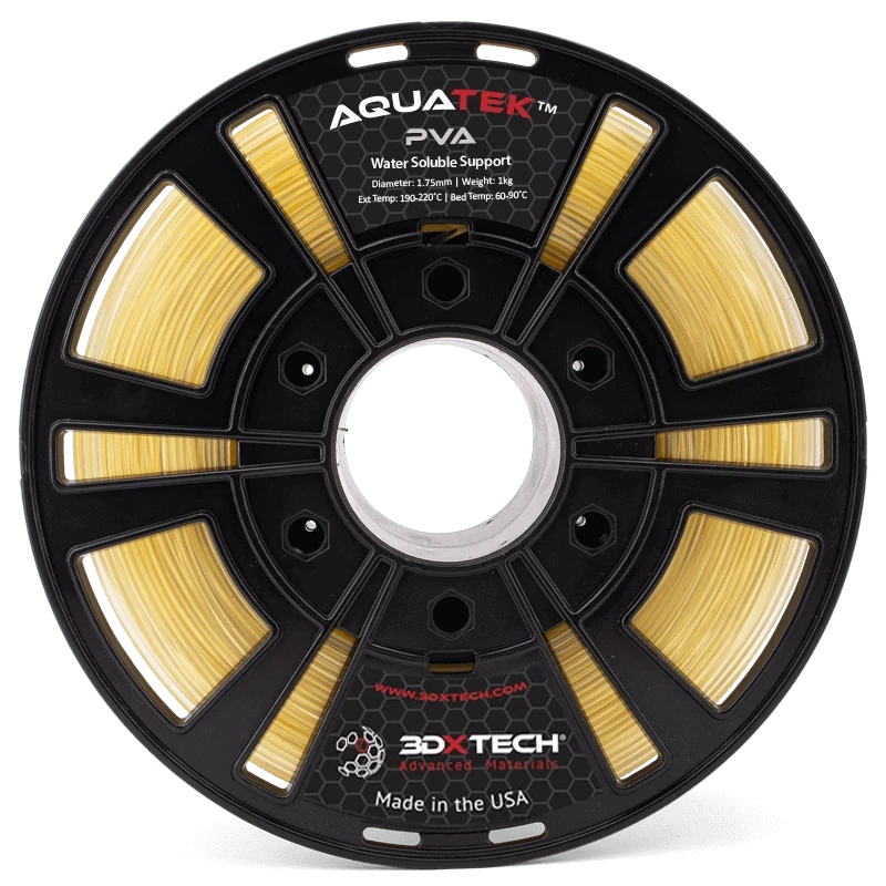 3DXTech AquaTek PVA water-soluble support filament spool, natural