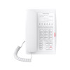 Fanvil H3 Economic Hotel Phone in White
The Fanvil's H3 is an economical, yet reliable hotel phone with a contemporary appearance and excellent voice quality. The Fanvil H3 has 6 programmable soft keys that can be easily programmed for quick extensions such as housekeeping, ticketing, food & beverage and more.

The Fanvil H3 is compatible with major communication platforms, is easy to use and has an elegant appearance. When using the Fanvil H3, you can rest assured that your guests will have a great communication experience during their stay. 

Fanvil H3 Features and Specifications 
1 SIP Line 
6 Programmable keys 
1 USB Charging Port 
PoE
Indicator Light
Call Transfer