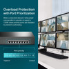 TP-Link TL-SG1008MP 8 Port Gigabit PoE Switch 8 PoE+ Ports @153W Rackmount Plug & Play Sturdy Metal Shielded Ports Overload Protection w/ Port Priority