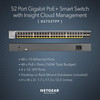 NETGEAR 52-Port PoE Gigabit Ethernet Smart Switch (GS752TPP) - Managed, Optional Insight Cloud Management, 48 x PoE+ @ 760W, 4 x 1G SFP, Desktop or Rackmount, and Limited Lifetime Protection