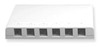 SURFACE MOUNT BOX  6 PORT  WHITE