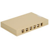 SURFACE MOUNT BOX  12-PORT  IVORY	