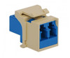 MODULE  FIBER OPTIC  LC  DUPLEX  IVORY