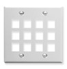 IC107F12WH - 12Port Face - White