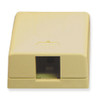 SURFACE MOUNT BOX  1-PORT  IVORY