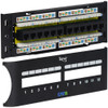 PATCH PANEL  CAT 6 FRONT  12 PORT