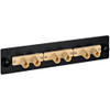 ADAPTER PANEL  6-SIMPLEX ST  METAL BLACK