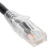 PATCH CORD  CAT6  CLEAR BOOT  14  BLACK