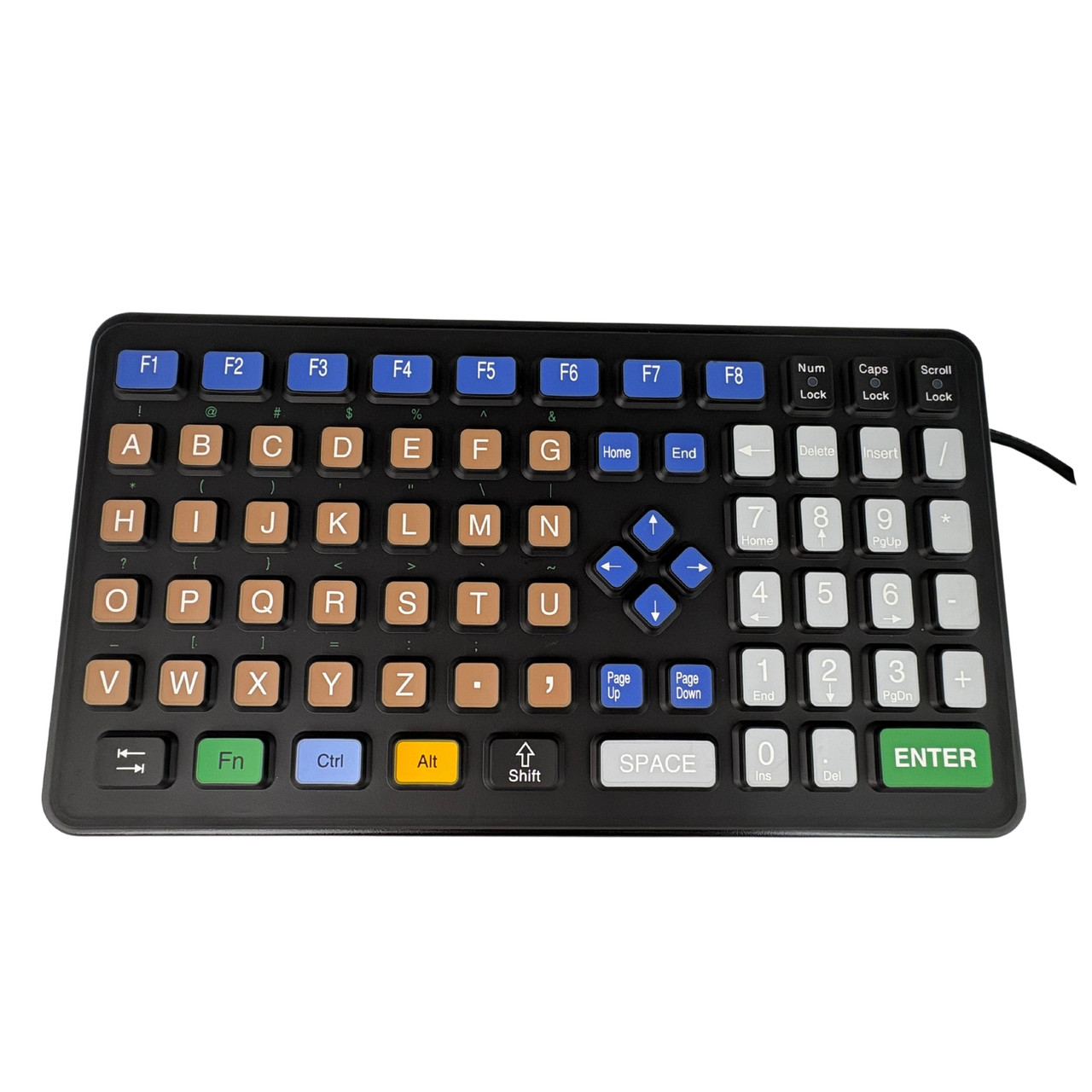 Small Footprint Keyboard with Oversized Keys Small Footprint Keyboard with Oversized Keys