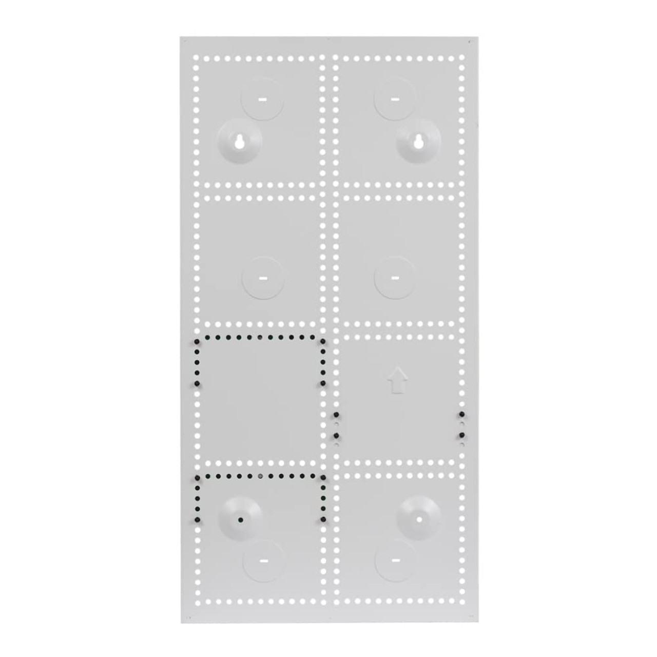 ICC 28” Metal Structured Wiring Enclosure, Media Enclosure with Voice, Data, and Video Modules with Door, Recessed Wall Box for Distribution of Networking Services, White