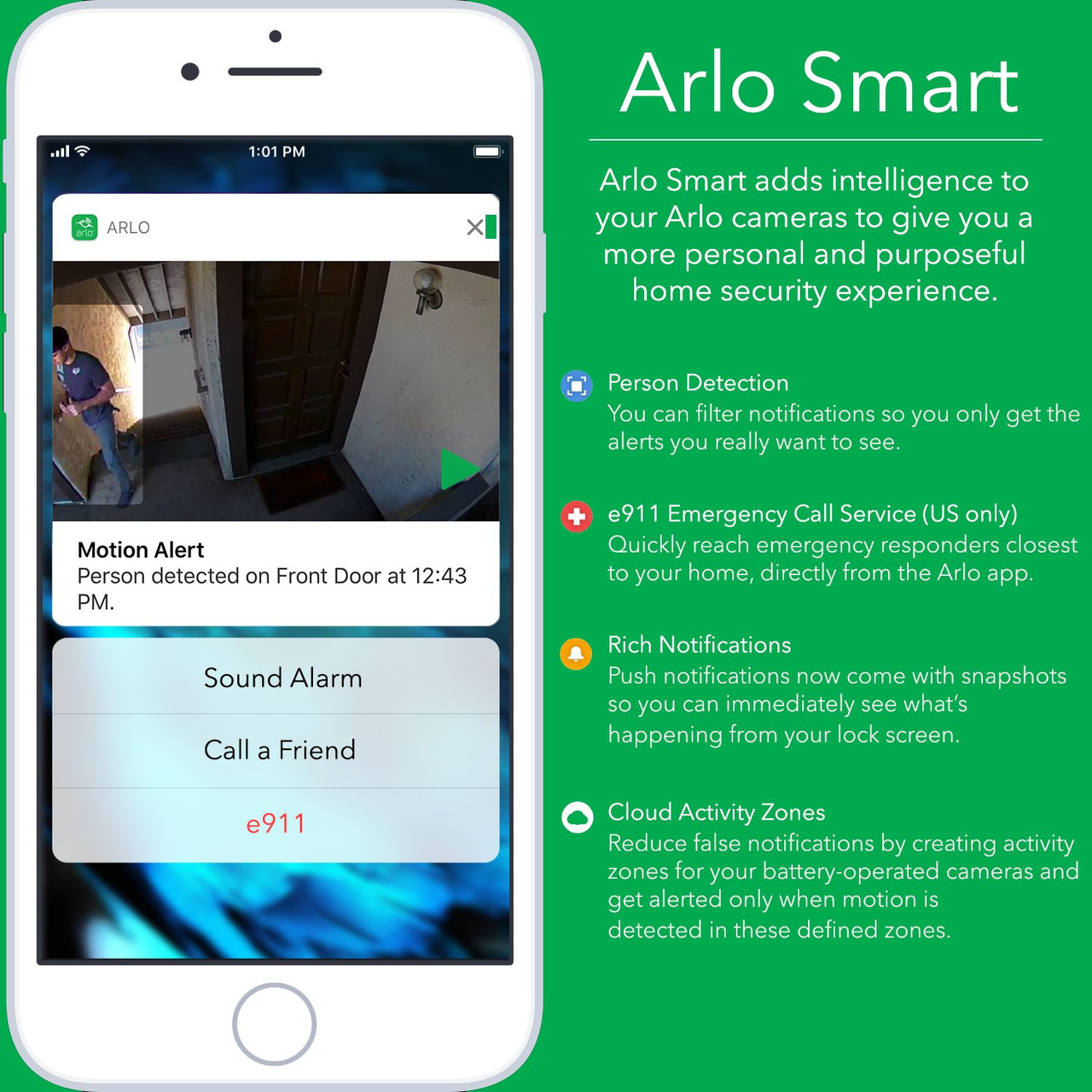 Arlo Pro - Wireless Home Security Camera System with Siren | Rechargeable, Night vision, Indoor/Outdoor, HD Video, 2-Way Audio, Wall Mount | Cloud Storage Included | 2 camera kit (VMS4230)