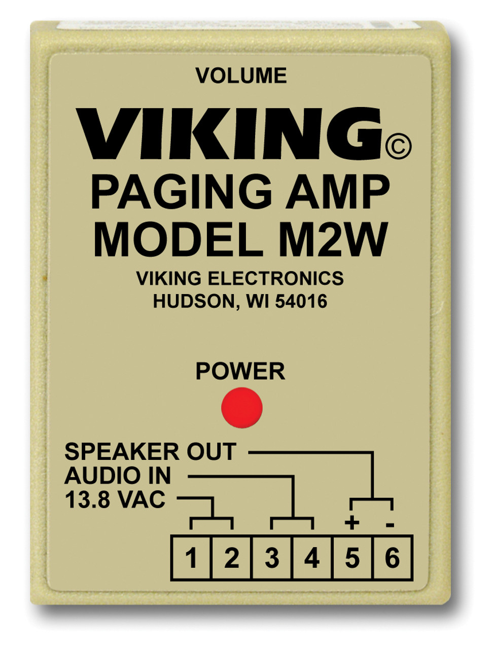 Viking M2W Paging Power Amp w/25AE Paging Horn Inc.