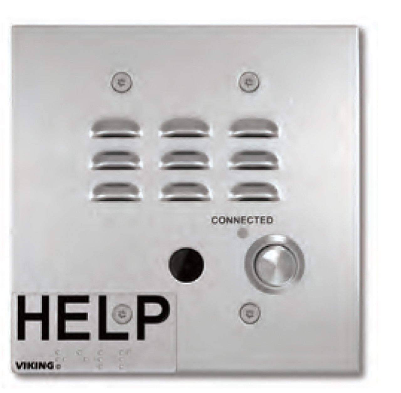 IP Emergency Phone w/HD Vid Flush Mount