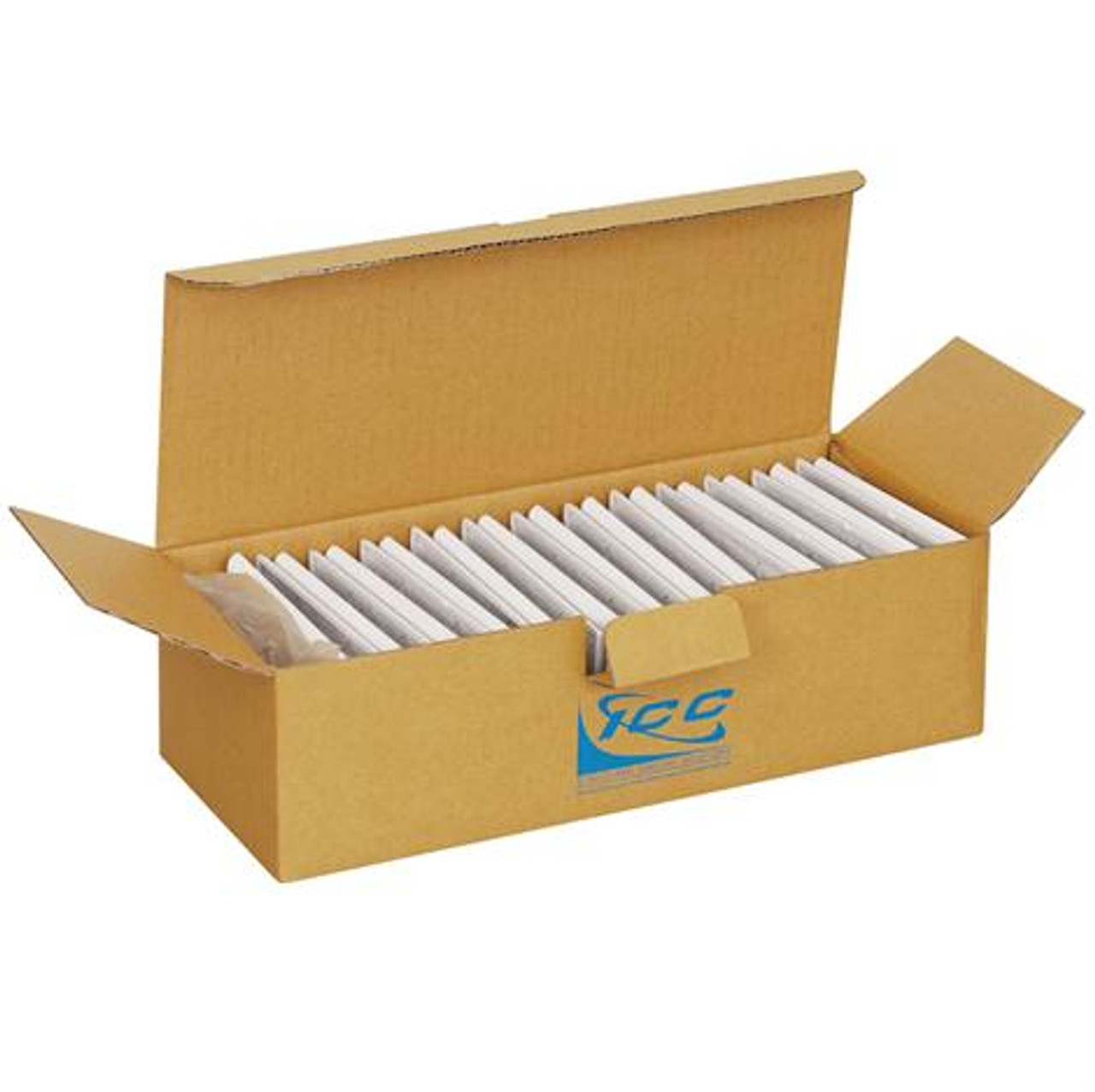 FACEPLATE  FLAT 1-GANG 2-PORT  25PK  WH