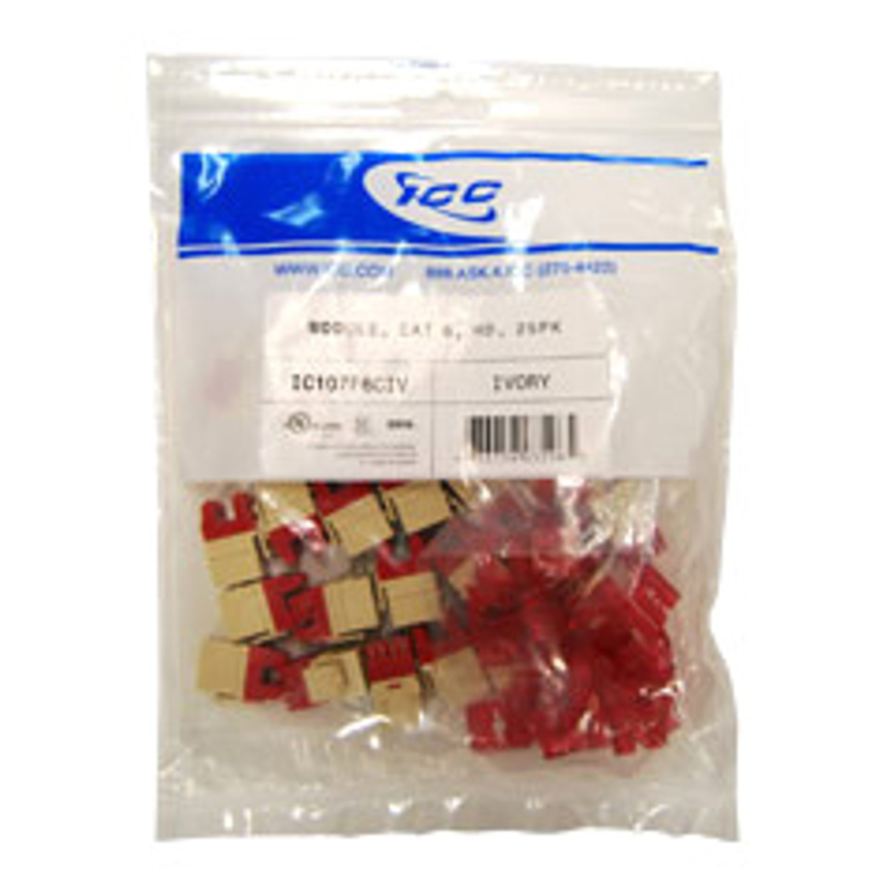 MODULE  CAT 6  HD  25PK  IVORY