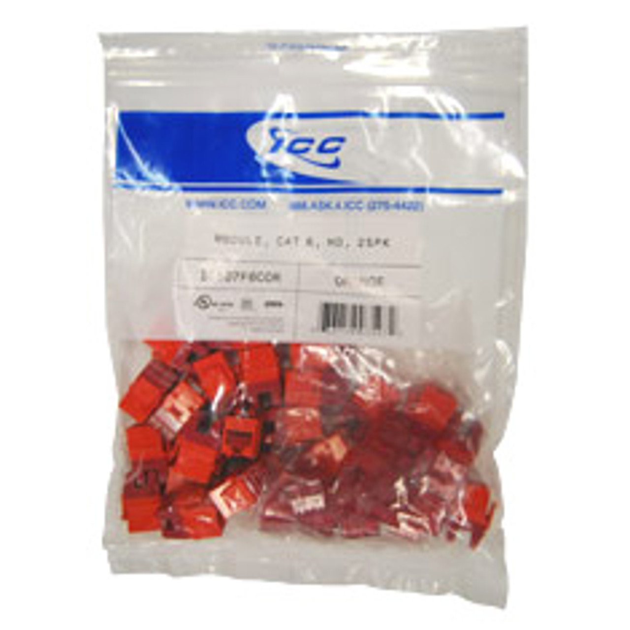 MODULE  CAT 6  HD  25PK  ORANGE