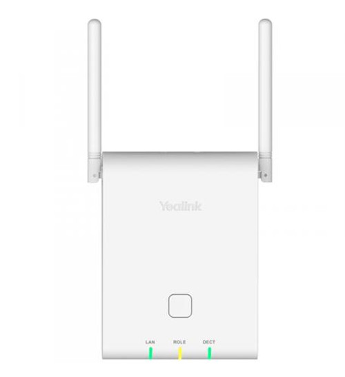 Seamless handover and roaming
Up to 250 parallel calls / 60 bases / 250 handsets / 250 SIP accounts
Support LDAP / Remote Phonebook / Xsi Directory
External antennas
Coverage up to 50m indoors and 300m outdoors
CAT-iq 2.0 DECT / Opus Codec
Compatible with Yealink W59R/W56H/W53H/CP930W/DD
PoE (no PSU included)
DECT Manger: for use with W90B