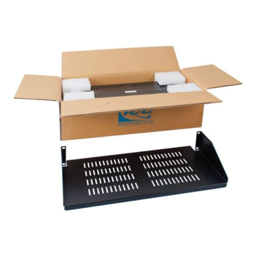 ICC 10" Deep Vented Single-Sided Rack Shelf in 2 RMS and 2-Pack