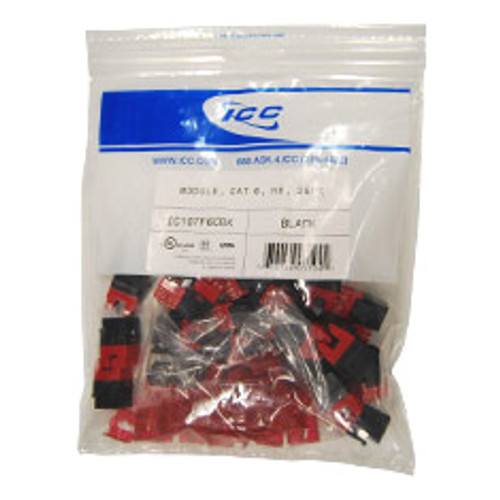MODULE  CAT 6  HD  25PK  BLACK